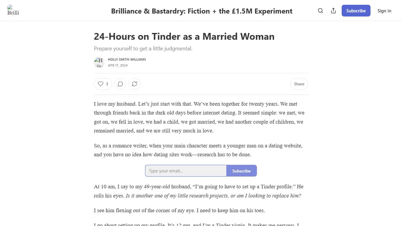 24-Hours on Tinder as a Married Woman